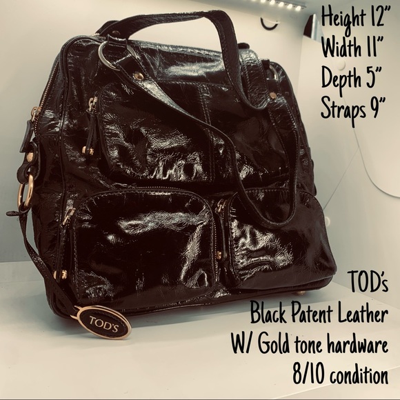 Tods patent leather T-Bag. The original T-Bag.. - Picture 1 of 16